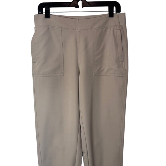 32 Degrees Cool women's cream stretch woven pants size M - Picture 3 of 7